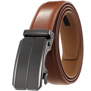 Zinc Alloy Automatic Buckle Two-layer Cowhide Business Belt