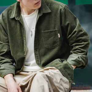 Men's Fashionable Personality Inner Layer Corduroy Inch Coat